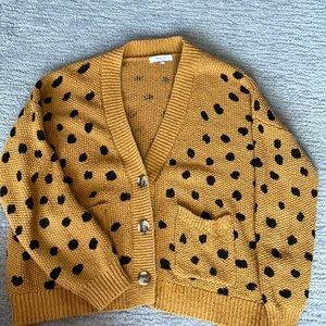 Madewell small cheetah cardigan